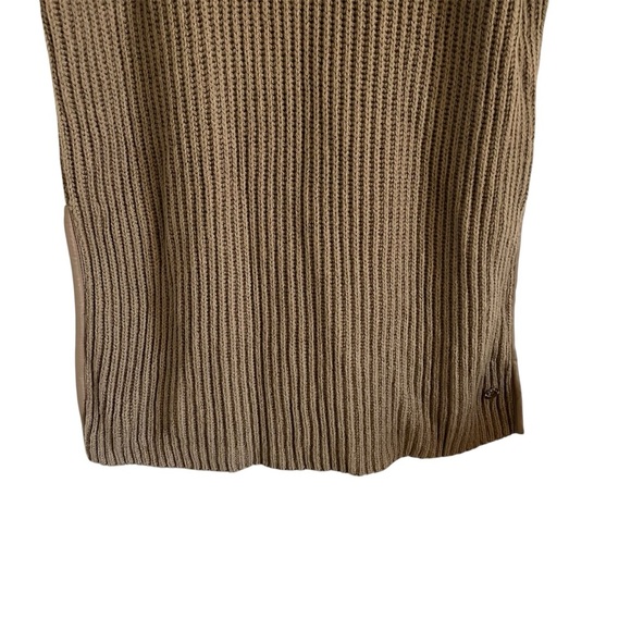 LORO PIANA 100% Cashmere Ribbed Cowl Neck Short Sleeve Sweater - Picture 5 of 12